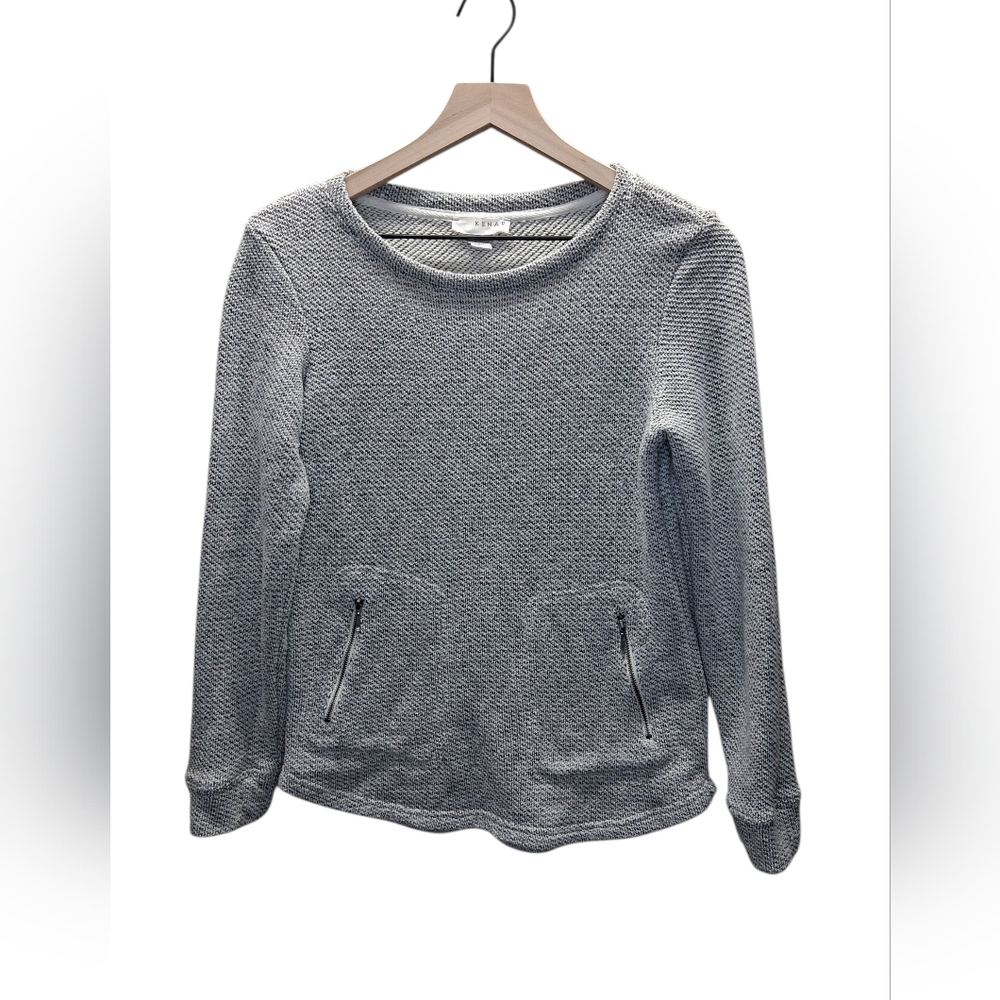 NWOT SMALL Kerna Textured Long Sleeve Sweater 87%COTTON